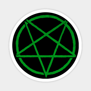 Green Satanic Pentagram | Hail Satan Magnet